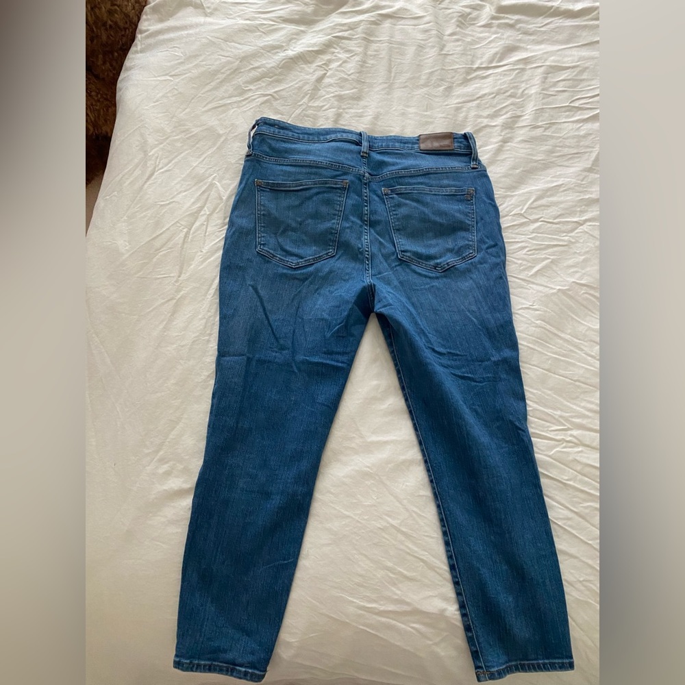 Madewell curvy high rise skinny crop jeans
